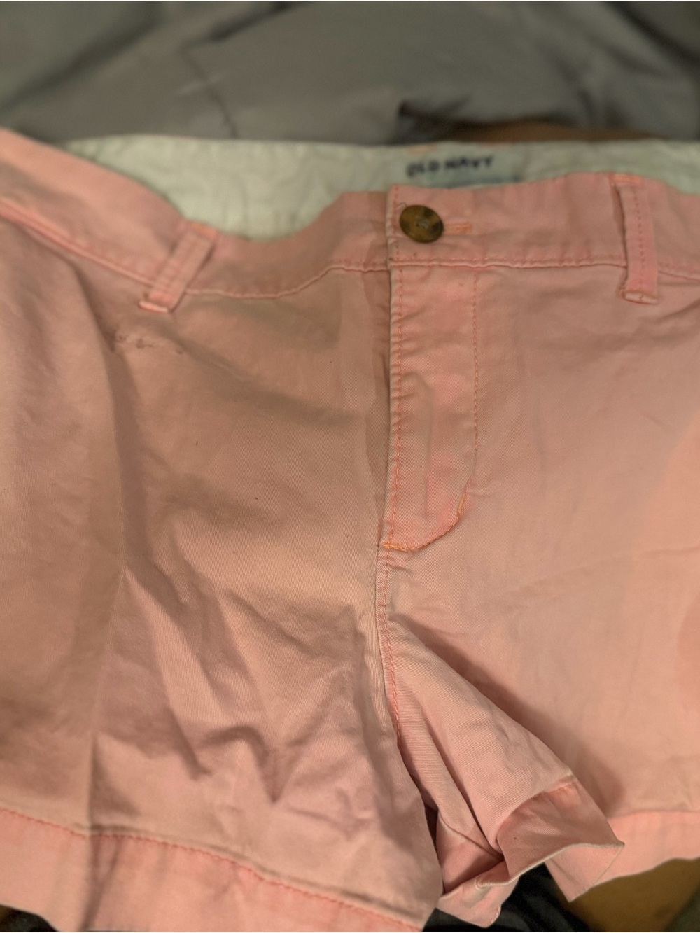 Old Navy Light Pink Chino Bermuda Shorts